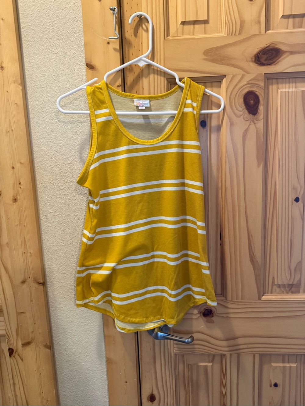 Yellow Striped Tank Top